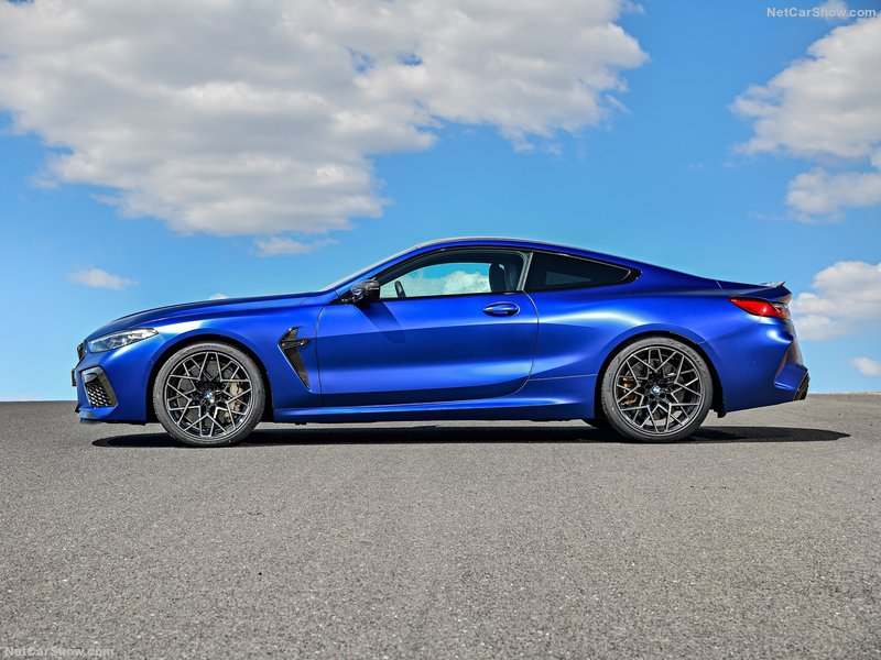 bmw m8 side view
