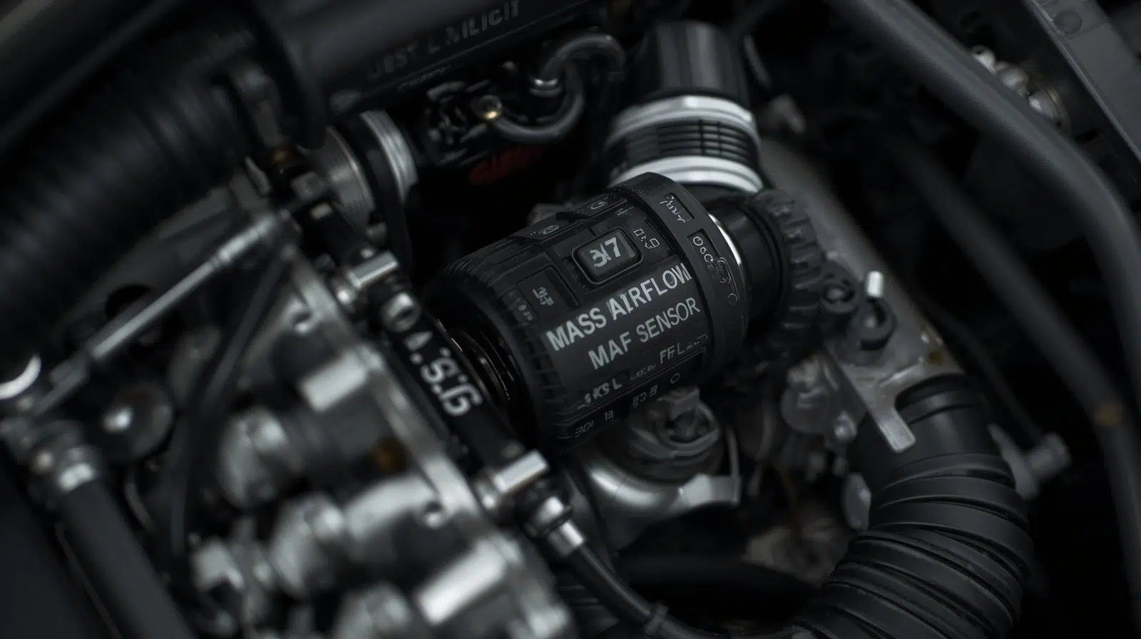 MAF sensor location in the intake piping between airbox and turbo