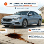 car leaking oil when parked