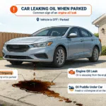 car leaking oil when parked