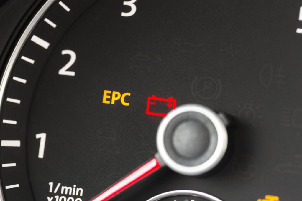 epc warning light on car instrument cluster