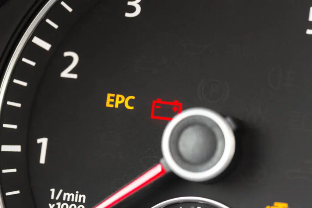 epc warning light on car instrument cluster