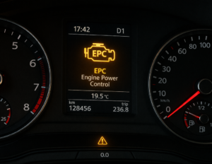 epc light comes on when accelerating