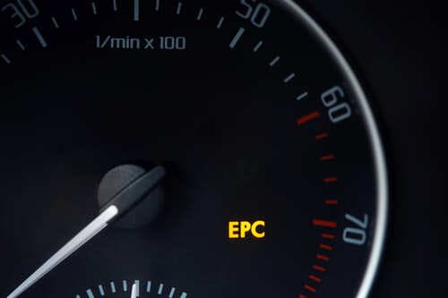epc light comes on when accelerating