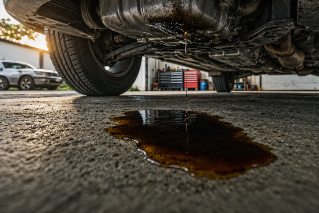 what color is the oil under my car