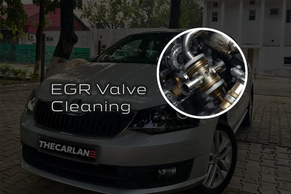 EGR valve cleaning on a VAG diesel engine