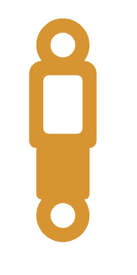Skoda warning lights — adaptive suspension symbol (yellow)