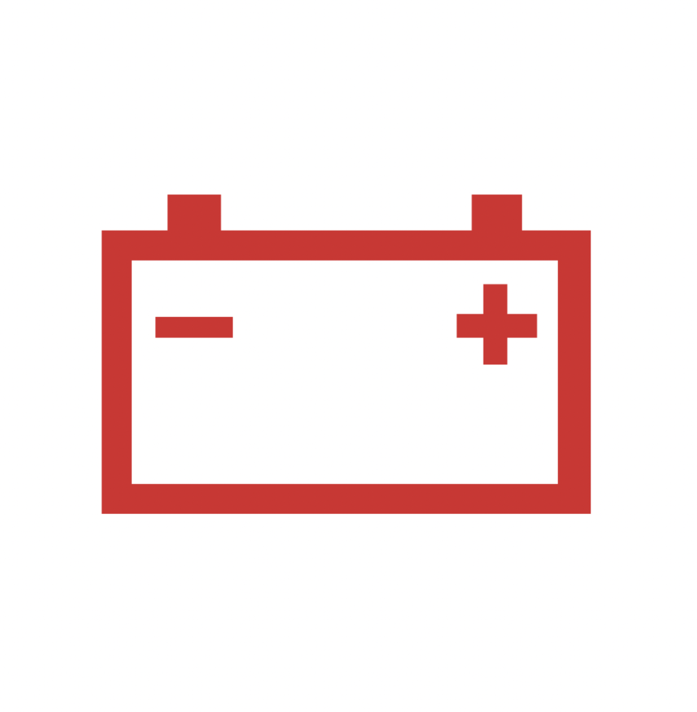 Skoda warning lights — battery alternator symbol