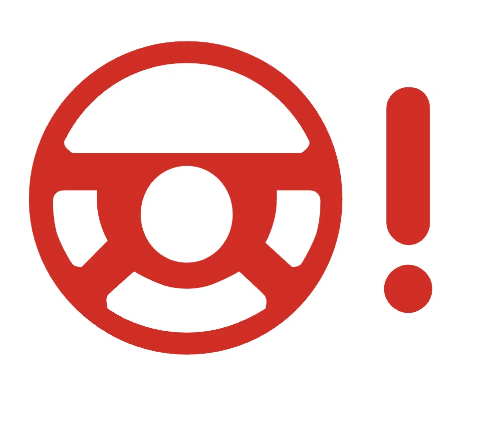 Skoda warning lights — power steering symbol (red)