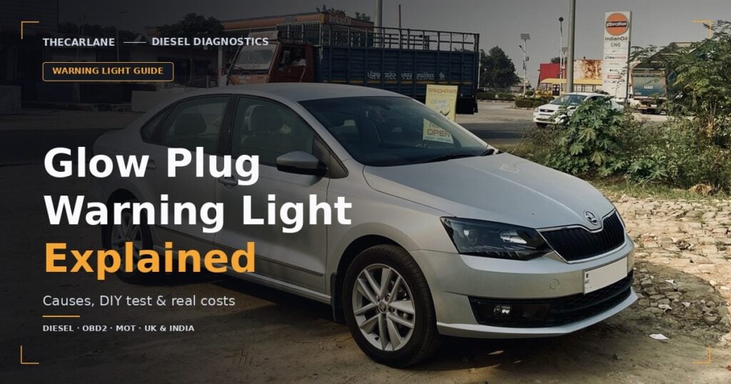 Glow Plug Warning Light: Solid vs Flashing — Causes, DIY Test & Real Costs