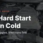 Car hard start when cold diagnostic guide
