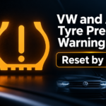 vw audi tyre pressure warning light reset by model featured